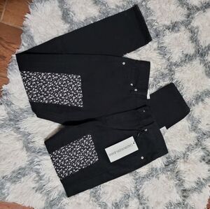 Calvin Klein Jeans Black with Floral Pattern